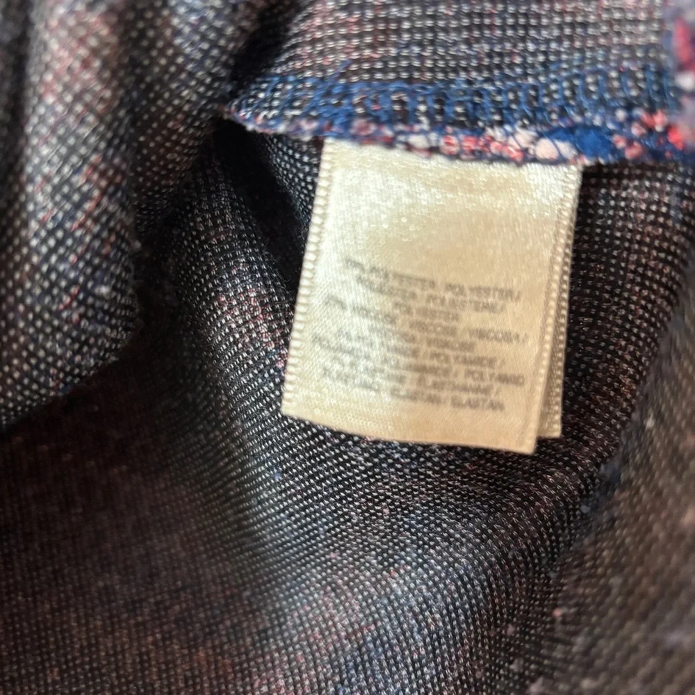 Anthropologie Postmark 9-H15 StCL Zig Zag Top Pink Chevron Dot Womens Size Small - Picture 5 of 12